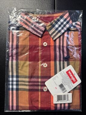 Wrangler Boy’s Multicolor Plaid Button-Down Shirt